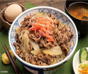 Sweet Onion beef Rice Bowl