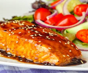 Teriyaki Salmon or Tuna